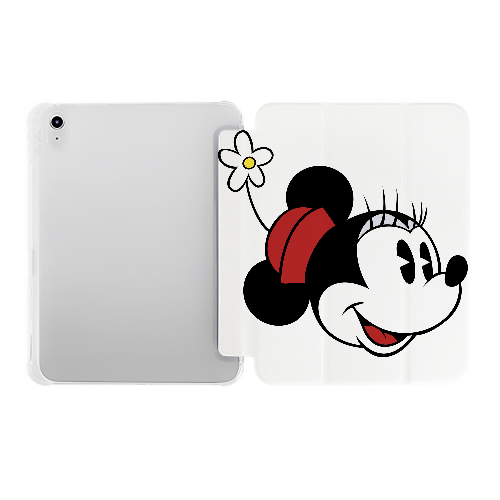 （画像用） ミッキーマウス Mickey Mouse IPad ケース ペン収納付き 三つ折りスタンド PUレザー×シリコン 対応機種9.5/10.5/10.9インチ